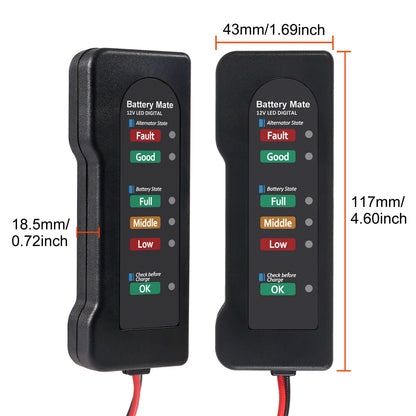 12V car battery tester