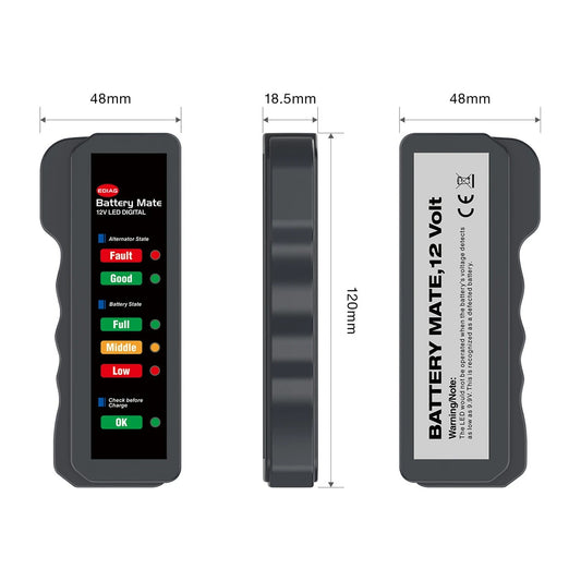 12V car battery tester