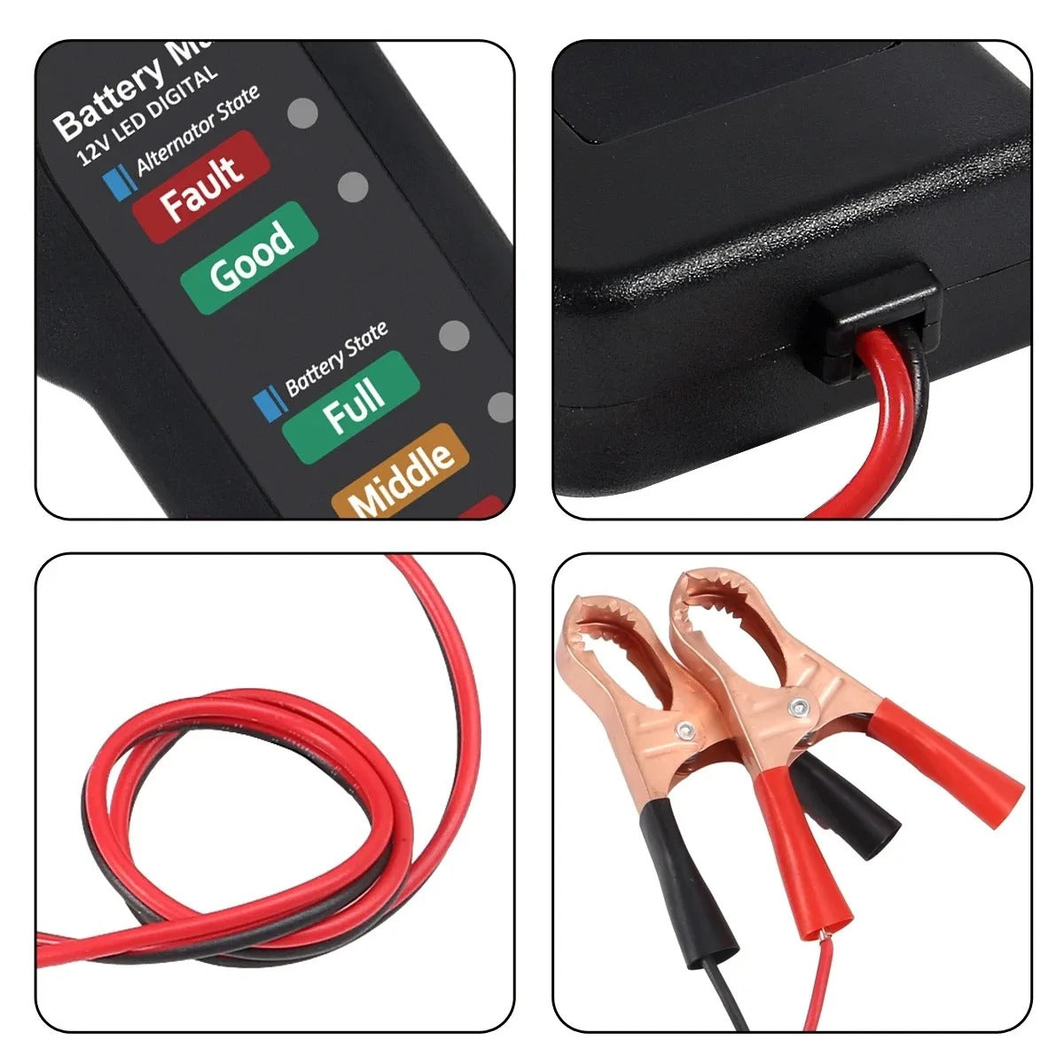 12V car battery tester