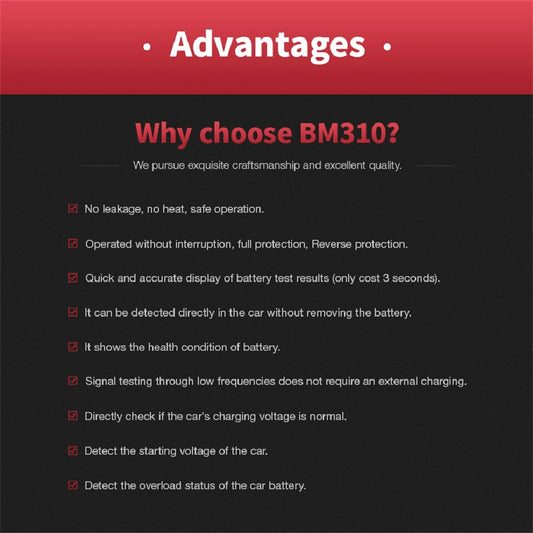 12V car battery tester