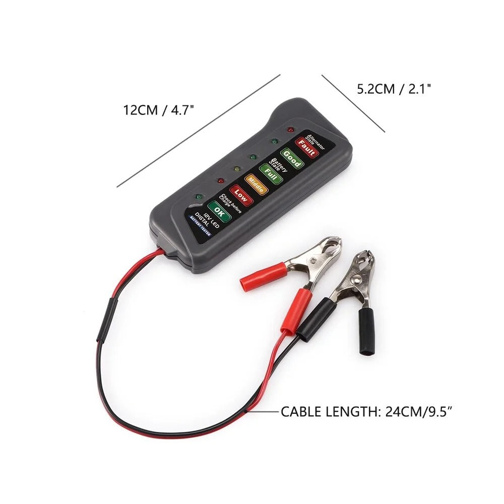 12V car battery tester
