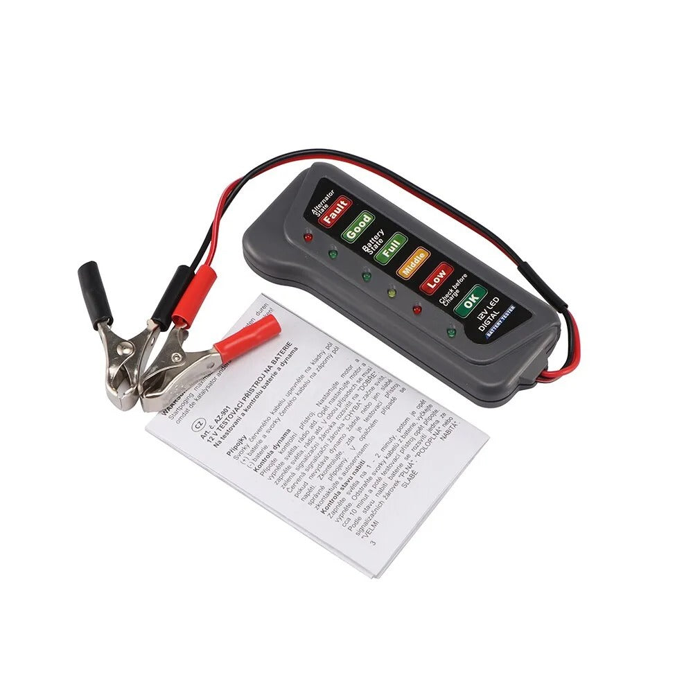 12V car battery tester